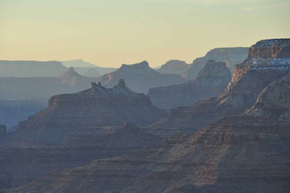 A incrível paisagem do Grand Canyon, no Arizona, nos Estados Unidos